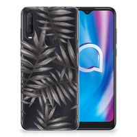 Alcatel 1S (2020) TPU Case Leaves Grey - thumbnail