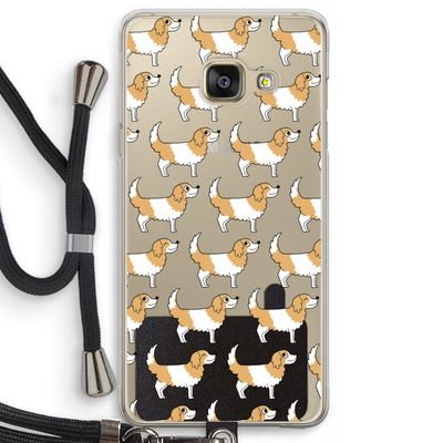 Doggy: Samsung Galaxy A3 (2016) Transparant Hoesje met koord