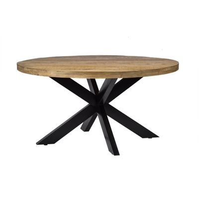 Livingfurn - Eettafel - Strong Round Spider 140 cm Livingfurn - Eettafel - Strong Round Spider 140 cm
