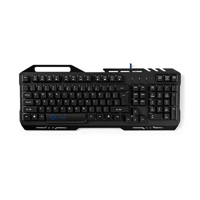 Nedis Bedraad Gaming Toetsenbord | LED | US Internationaal | 1 stuks - GKBD200BKUS GKBD200BKUS