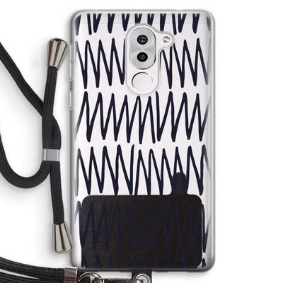 Marrakech Zigzag: Honor 6X Transparant Hoesje met koord