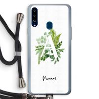 Green Brush: Samsung Galaxy A20s Transparant Hoesje met koord