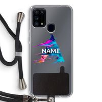 Abstract Spectrum: Samsung Galaxy M31 Transparant Hoesje met koord