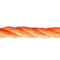 Ivana geslagen koord 3-strengs - oranje - dikte 10 mm - haspel à 100 m - 50839