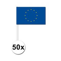 Zwaaivlaggetjes Europa 50 stuks   -