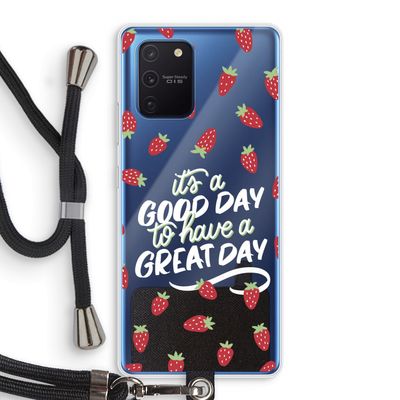 Don't forget to have a great day: Samsung Galaxy Note 10 Lite Transparant Hoesje met koord