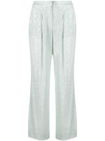 ROTATE BIRGER CHRISTENSEN pantalon à sequins - Bleu