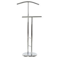 Kledingrek Dressboy - Colbert/jas hanger - staand - metaal/hout - zilver - 46 x 28 x 105 cm - thumbnail