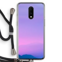Sunset pastel: OnePlus 7 Transparant Hoesje met koord