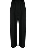 Giorgio Armani pantalon ample en soie - Noir