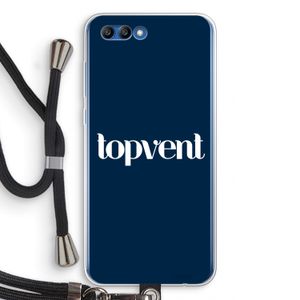 Topvent Navy: Honor 10 Transparant Hoesje met koord