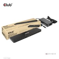 CLUB3D Universeel Docking station met 120W max/Power adapter voor het opladen van de allerzwaarste laptops met USB type C aansluiting, 2x HDMI, 1x DP( DisplayLink™ gecertificieerd en DP alt modus ) - thumbnail