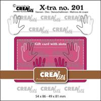 Crealies • xtra cadeaukaart met schuifsysteem b
