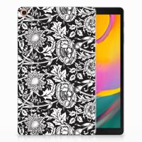 Samsung Galaxy Tab A 10.1 (2019) | Siliconen hoesje | Black Flowers