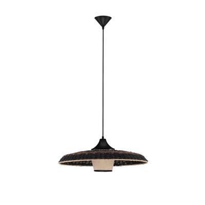 Lyora HanglampCapa zwart met rotan - 9586519