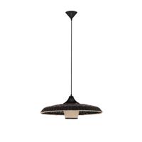 Lyora HanglampCapa zwart met rotan - 9586519