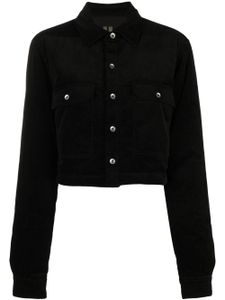 Rick Owens DRKSHDW corduroy cropped jacket - Noir