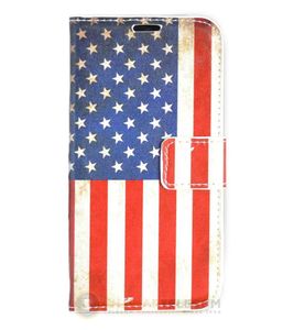 Amerikaanse vlag portemonnee hoesje iPhone 6(S)