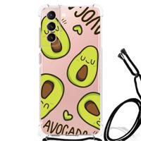 Samsung Galaxy S21 FE Stevig | Bumper Hoesje | Avocado Singing