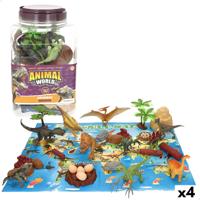 Set van Dinosaurussen Colorbaby 18 x 10 x 6 cm 30 Onderdelen 4 Stuks