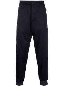 Giorgio Armani pantalon fuselé à chevilles élastiquées - Bleu