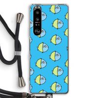 Visjes: Sony Xperia 1 III Transparant Hoesje met koord
