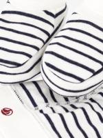 Set muts en sloffen baby gemengd PETIT BATEAU wit