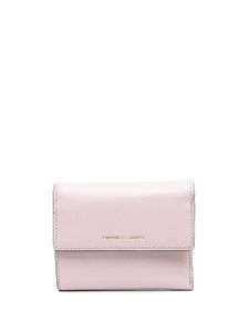 Emporio Armani portefeuille pliant à logo embossé - Rose