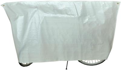 Vk fietsbeschermhoes (2) classic wit met ringen