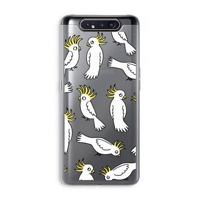 Papegaai: Samsung Galaxy A80 Transparant Hoesje
