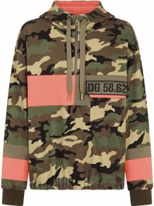 Dolce & Gabbana hoodie à imprimé camouflage - Marron