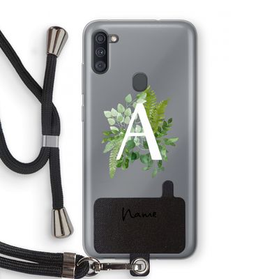 Green Brush: Samsung Galaxy A11 Transparant Hoesje met koord