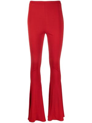 Magda Butrym legging évasé à taille haute - Rouge