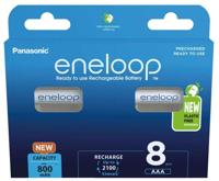 Oplaadbare batterijen PANASONIC ENELOOP AAA 800 mAh 8 szt (BK-4MCDE/8HH)