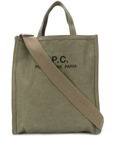 A.P.C. sac cabas à logo - Vert