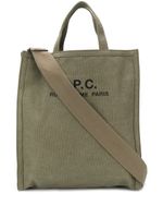 A.P.C. sac cabas à logo - Vert - thumbnail