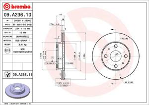 Brembo Remschijven 09.A236.11