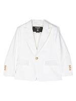 Balmain Kids blazer en laine vierge à simple boutonnage - Blanc - thumbnail