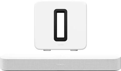 SONOS Sonos Premium entertainmentset met Beam (Gen2) + Sub 4 - Wit