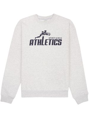 Sporty & Rich sweat 90s Athletics en coton - Gris