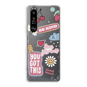 Positivity: Sony Xperia 1 III Transparant Hoesje