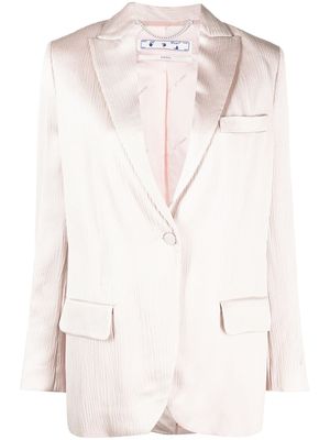Off-White blazer Tomboy à simple boutonnage - Rose