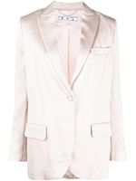 Off-White blazer Tomboy à simple boutonnage - Rose