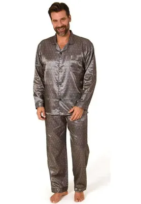 Heren satijnen pyjama - Deluxe - Gladde mannen pyjama