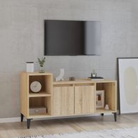 Tv-meubel 100x35x55 cm bewerkt hout sonoma eikenkleurig