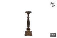 CosyDecor Kandelaar "kathedraal" zwart hout h44cm