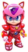 Samurai Pizza Cats Sofubi Addict Vinyl Figure Pururun (2nd Color Special Edition) 21 cm