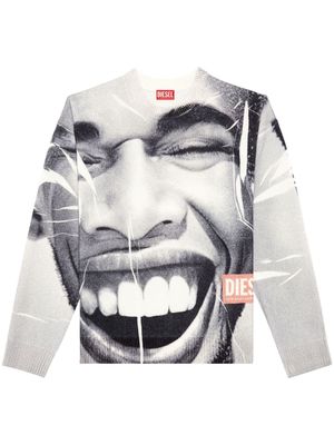 Diesel sweat K-Victory à imprimé photographique - Blanc