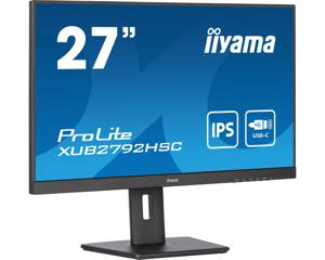 Iiyama ProLite XUB2792HSC-B5 LCD-monitor Energielabel E (A - G) 68.6 cm (27 inch) 1920 x 1080 Pixel 16:9 4 ms HDMI, DisplayPort, Hoofdtelefoon (3.5 mm