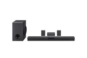 LG Electronics SQC4R.DEUSLLK Soundbar Zwart Incl. draadloze subwoofer, Wandbevestiging, Bluetooth